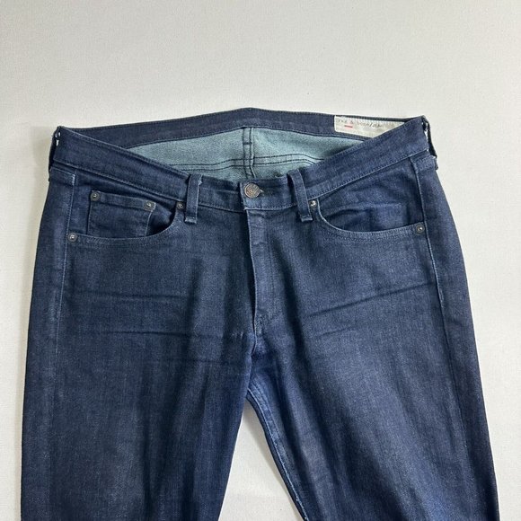 Rag & Bone JEAN The Skinny Leg Jeans Blue Olive Harrow Dark Wash Size 30x30 - Picture 3 of 8